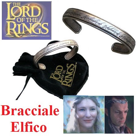 Bracciale elfico - riproduzione ufficiale new line cinema del film il signore degli anelli.